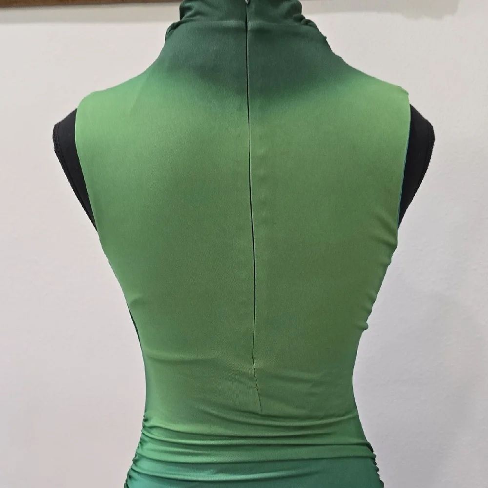 Jonathan Simkhai Aldina Sleeveless Green to Blue Ombre Maxi Dress, XS - Picture 10 of 16